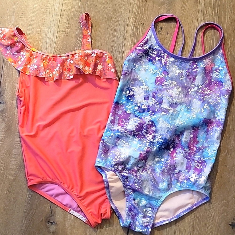 EUC Speedo/Under Armour Swimsuits set of 2 age 14